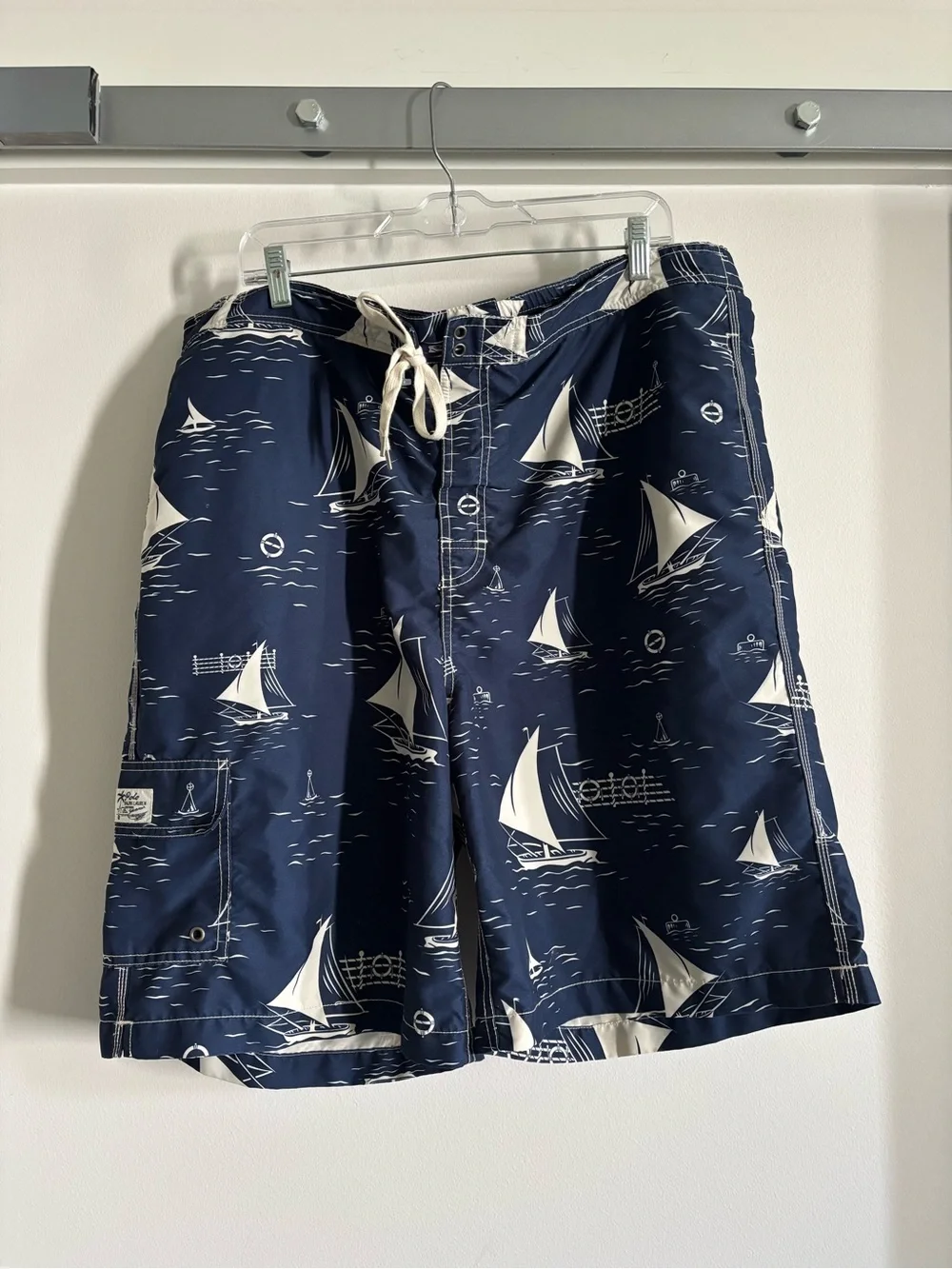 Vintage Polo Ralph Lauren Sail boat swim trunks XXL